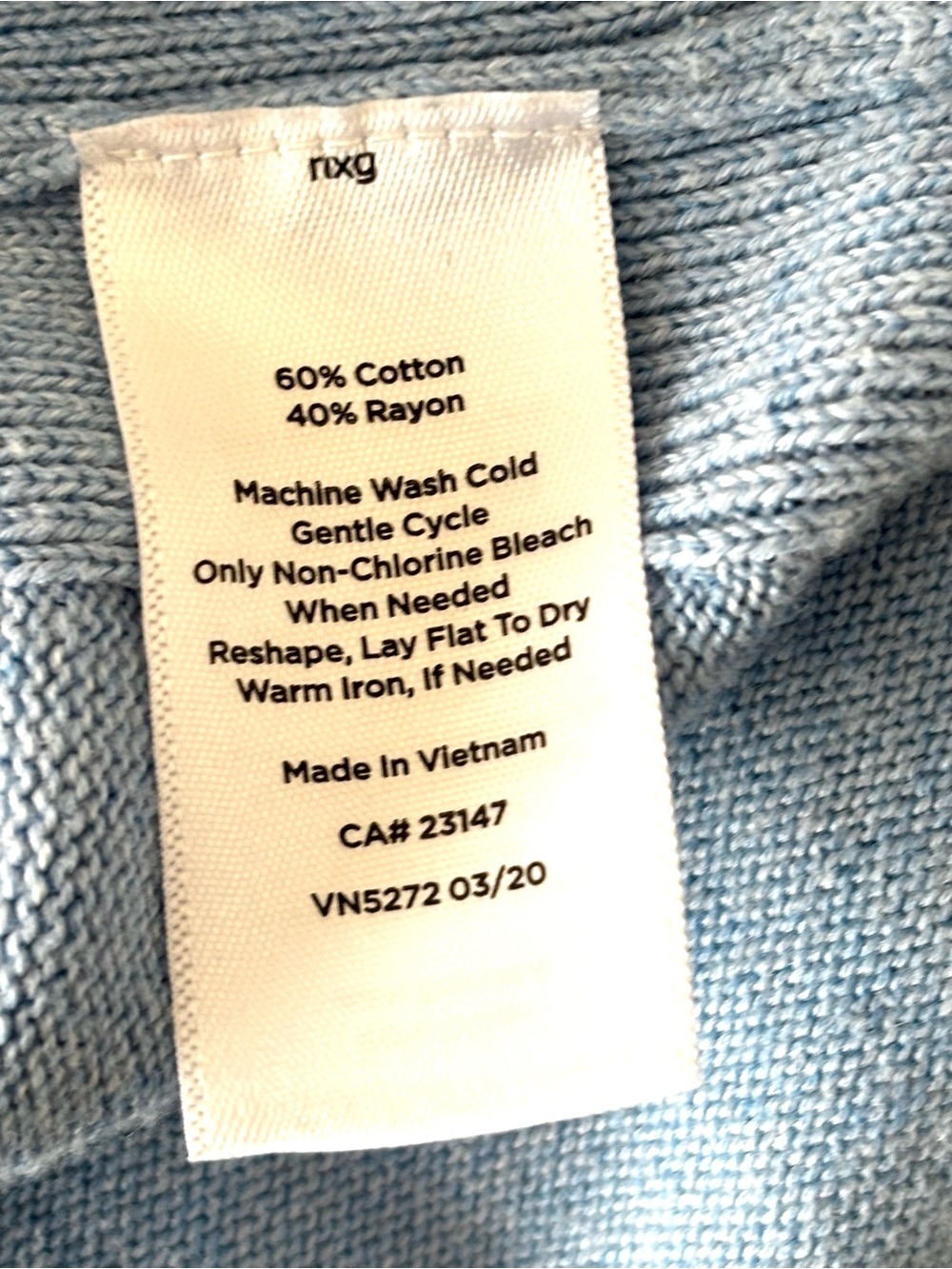 Talbots Girlfriend Cardigan Light Blue Size 1XP - Picture 4 of 4